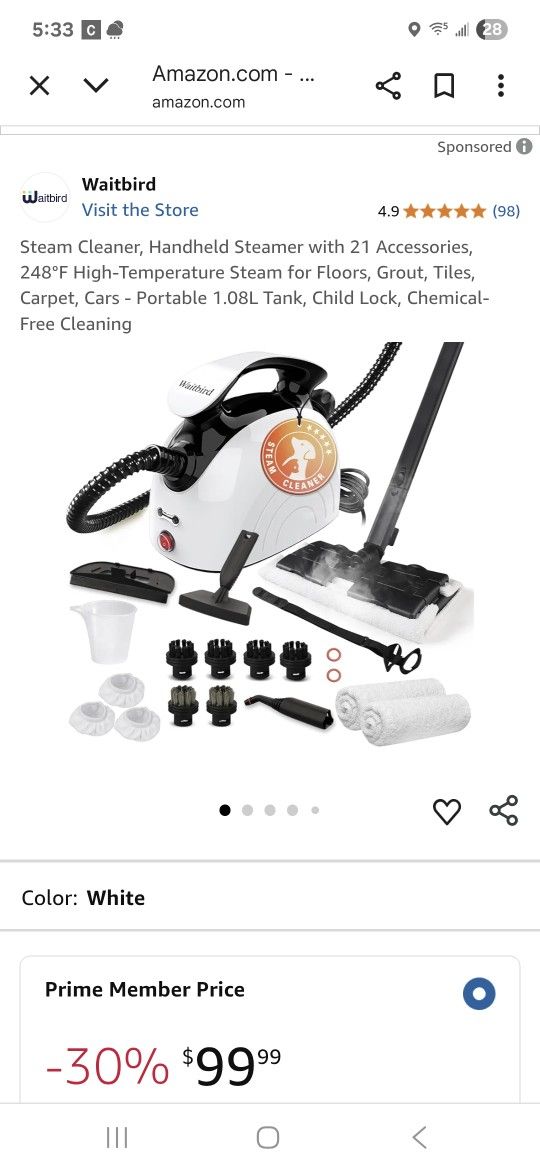 Waitbird Steamer New