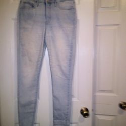 Denizen From Levis Light Wash Ultra High Rise Super Skinny Jeans Size 8 W29" 