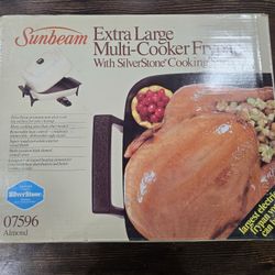 Extra Large  Multi-Cooker Frypan With Silverstome Cooking Surface