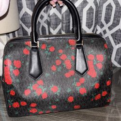 Michael Kors Purse With Red Roses 