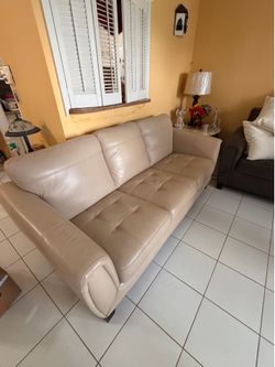 Leather couch