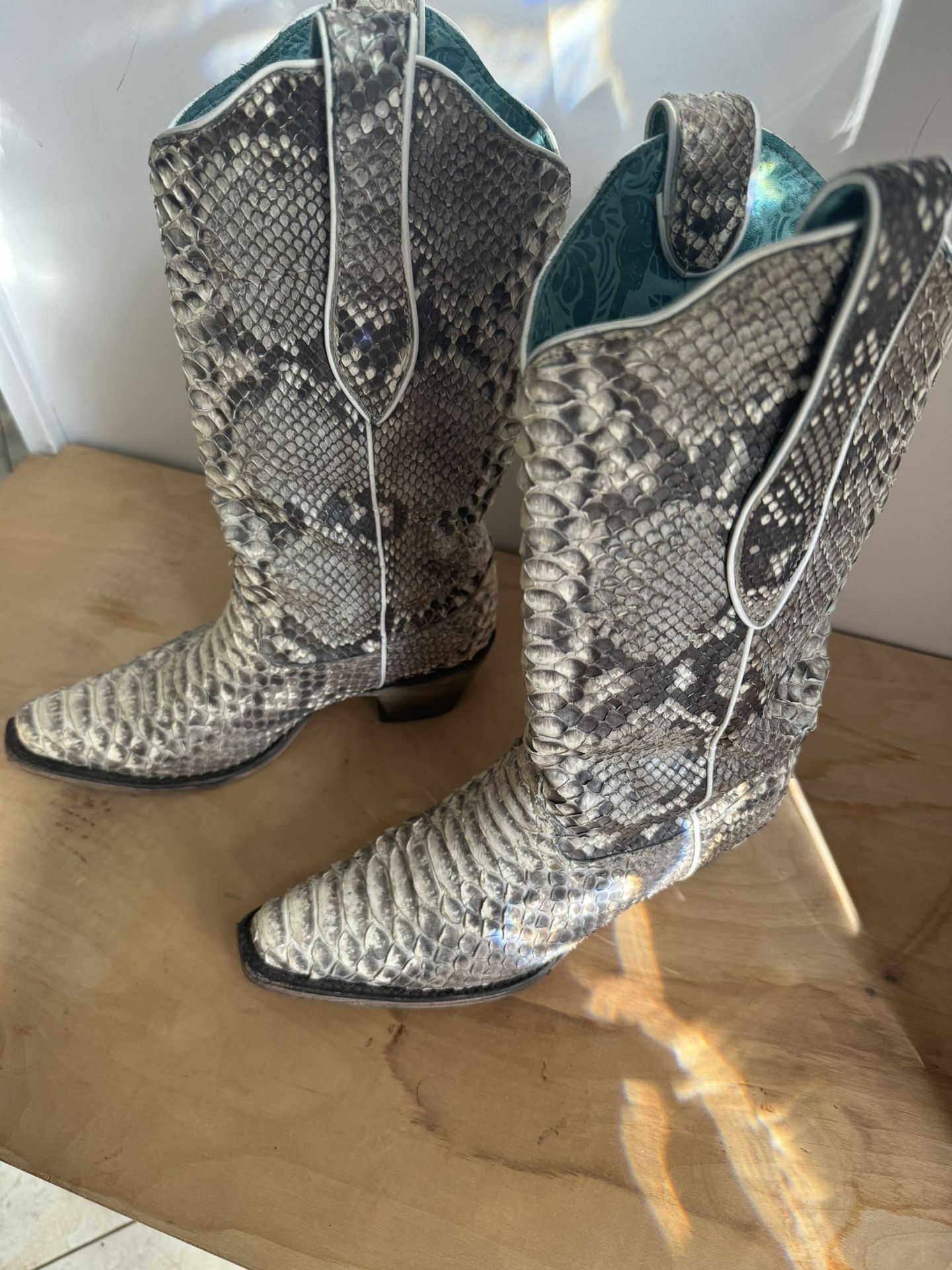 Snake Skin Boots