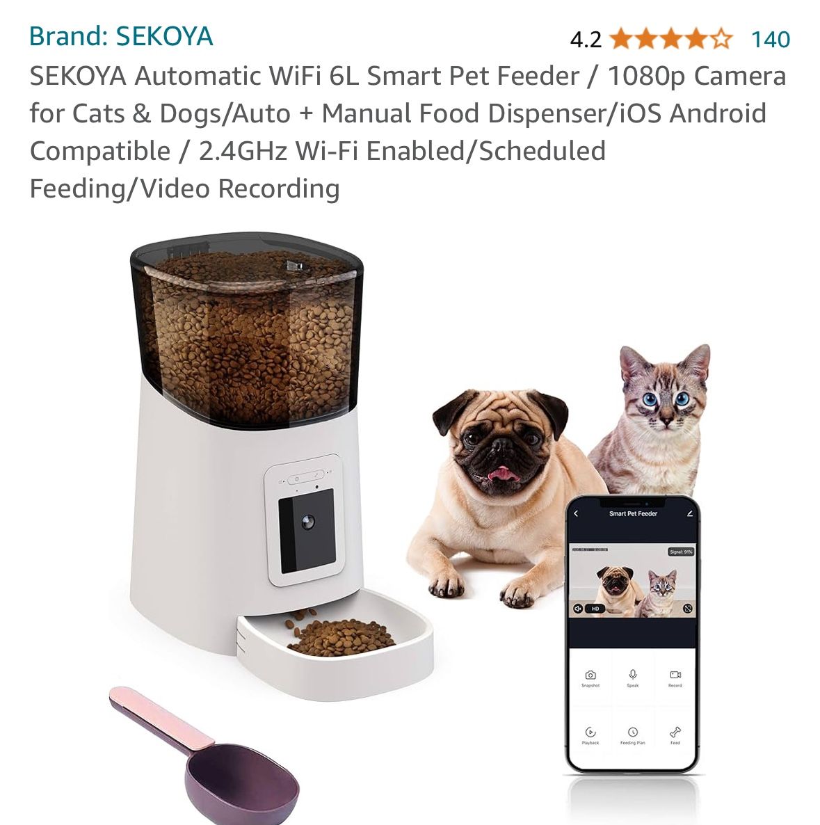 Automatic Pet Feeder With Camera