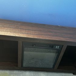 Tv Stand With Fire Place 