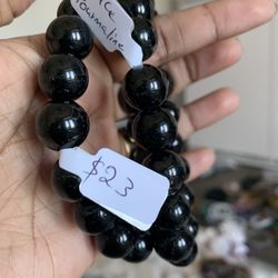 Natural Black tourmaline bracelets 