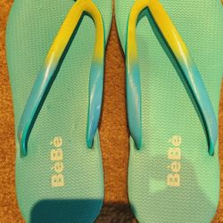 Flip-flops Sz 8 Turquoise Ombre