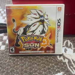 Pokemon Sun 3DS With Case