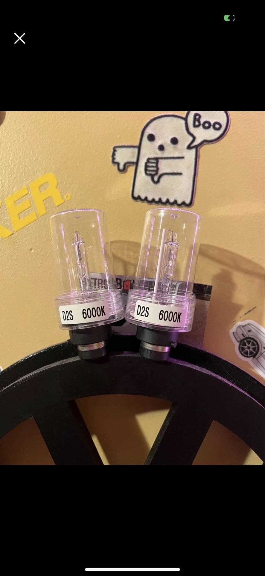 D2S D2R HID Bulbs, 400% Brightness, 35W Xenon Headlight Bulbs, 6000K Diamond White HID Lights, Metal Snap Ring and Base, 5 Minutes Installation, Pack