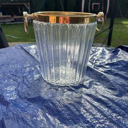 Vintage Glass Wine Chiller 