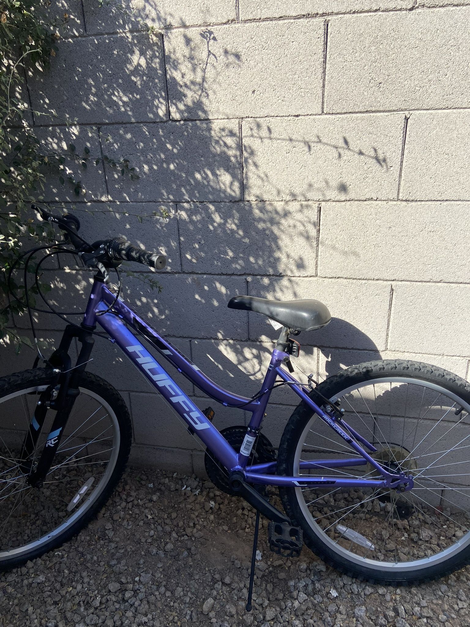 Purple and black mountain bike #outdooradventures