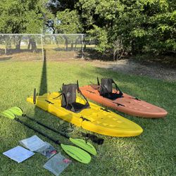 Hers and His Hybrid Kayaks