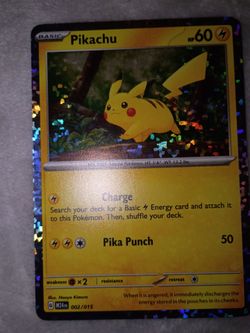 pokemon card Pikachu