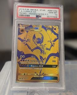 PSA 10 Lunala GX #SM103a Pokemon Black Star Promo Hidden Fates