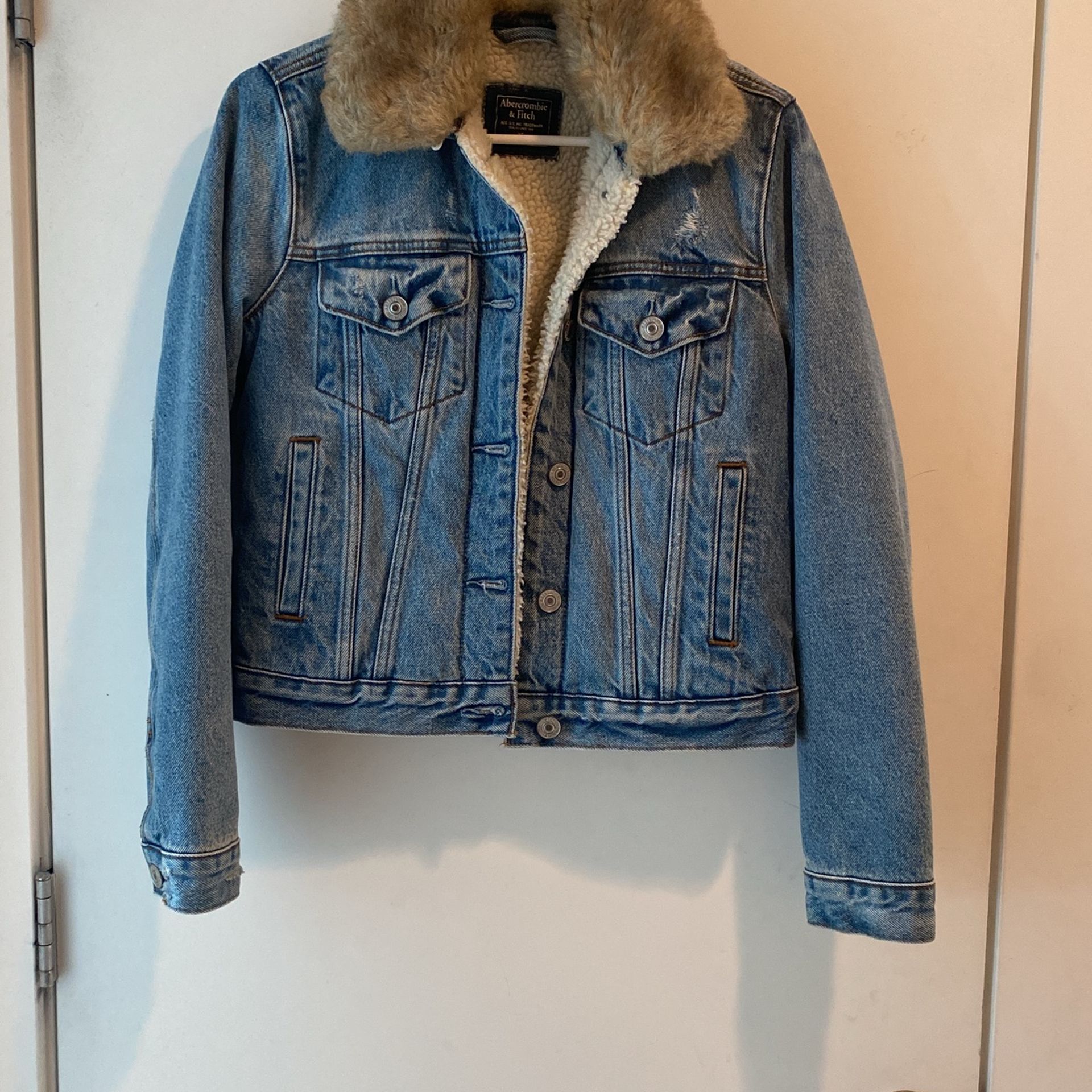 Sherpa Lined Fleece Jacket With Removable Faux Fur Collar