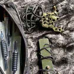 Tattoo Gun And Step Peddle And Extra Needles And Ink 