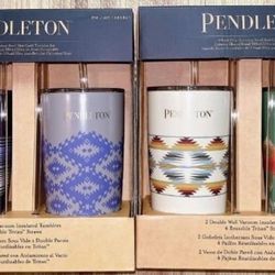 Brand New Pendleton Double wall Insulated Tumblers 24 oz new