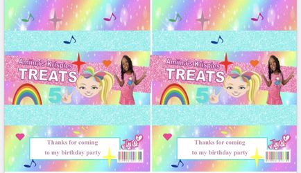 jojo siwa party favors comes assembled with item 36 for $100