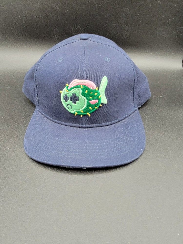 Pink Dolphin Blowfish Snapback Hat