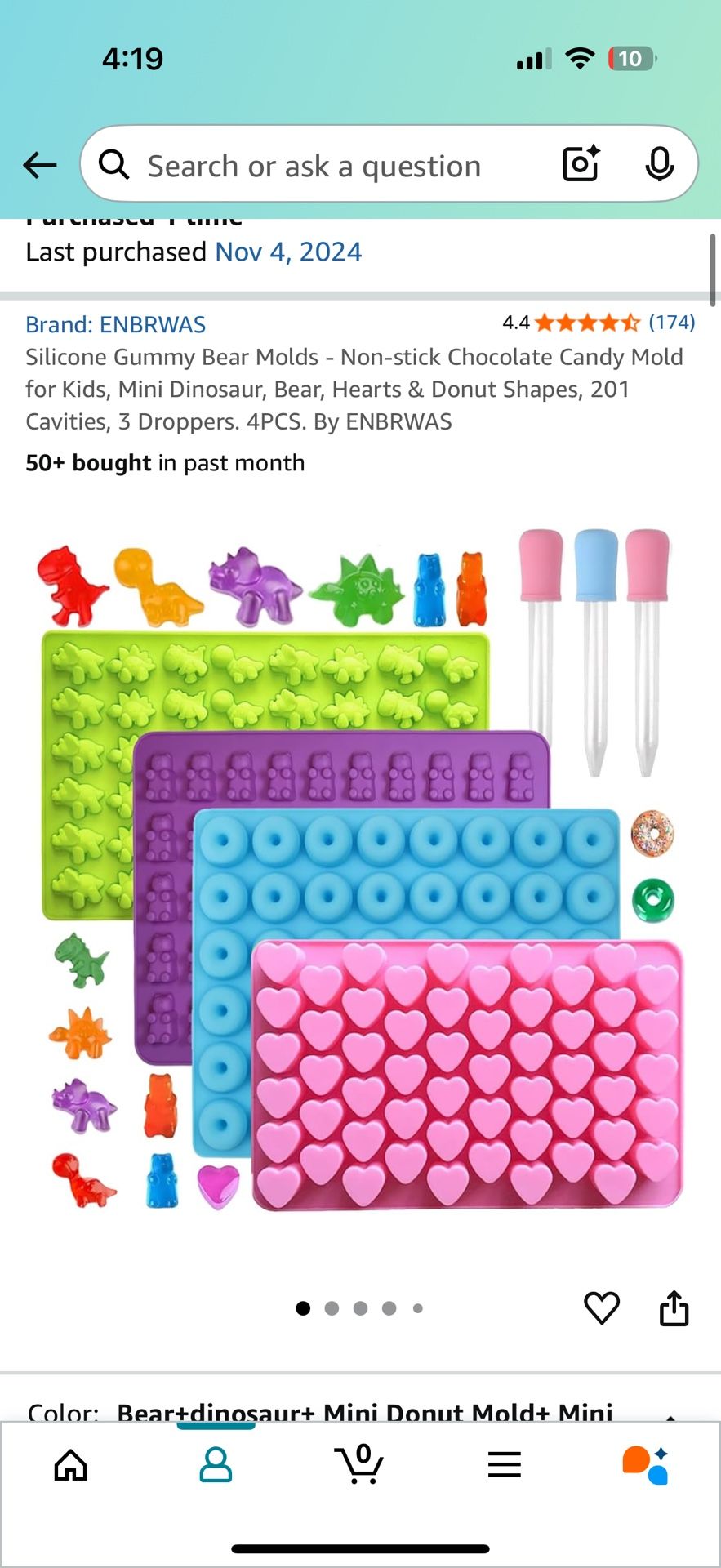 Gummy Bear Chocolate Molds