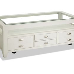 White Storage Coffee Table - Bob’s Discount Furniture