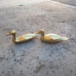 Vintage Brass Ducks
