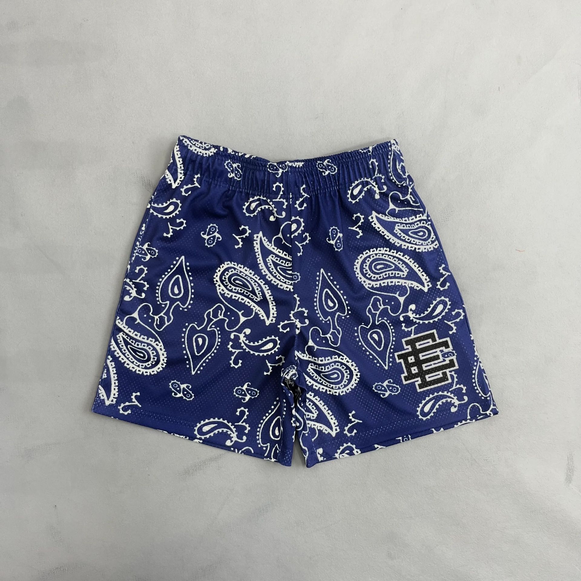Blue 'EE' Shorts