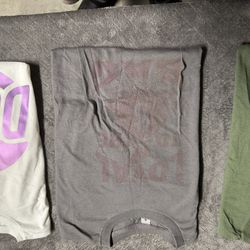3 Mens Pre Owned Size Large Customized Short Sleeve Tshirts