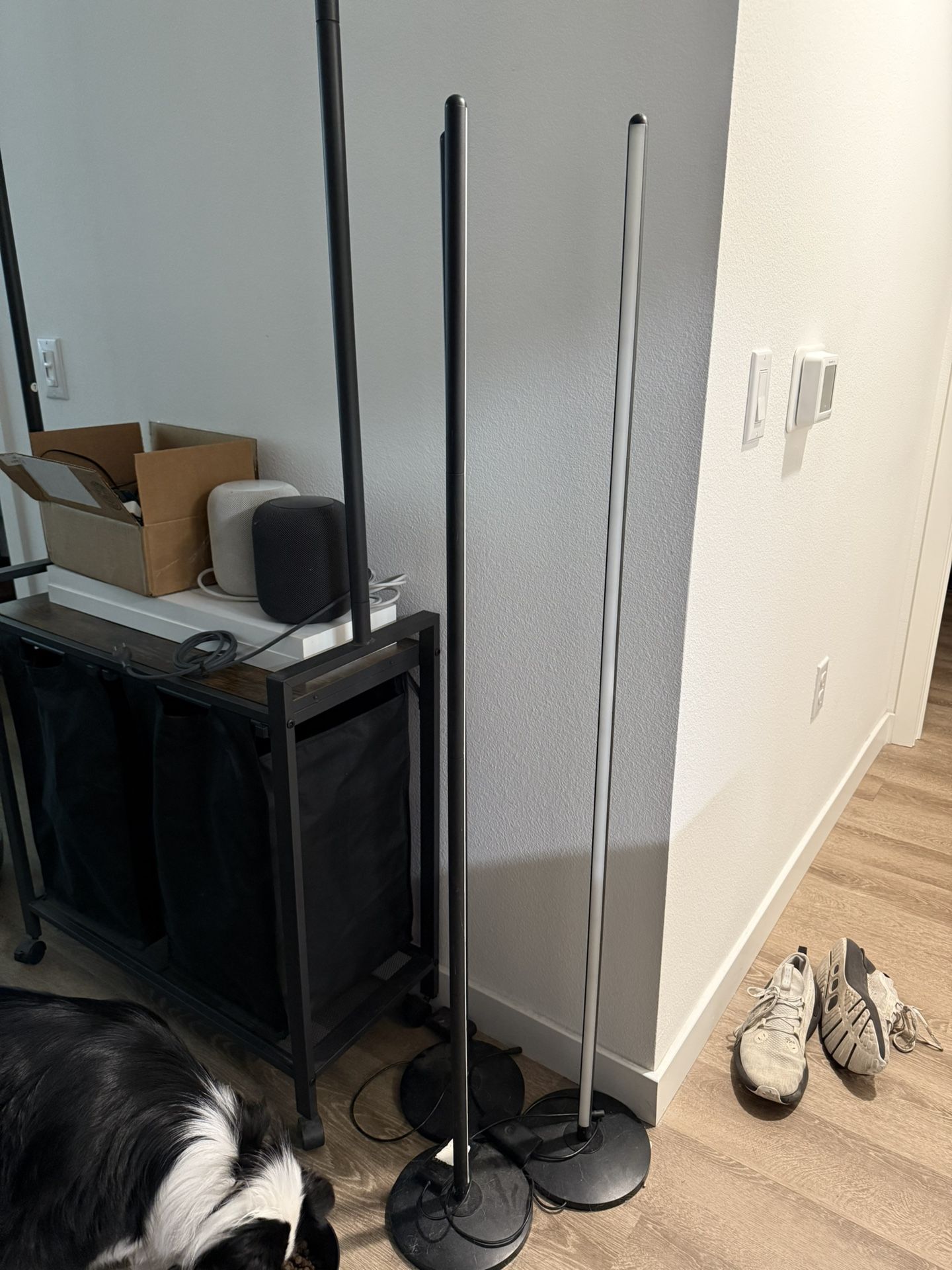 4 Black smart Floor Lamps