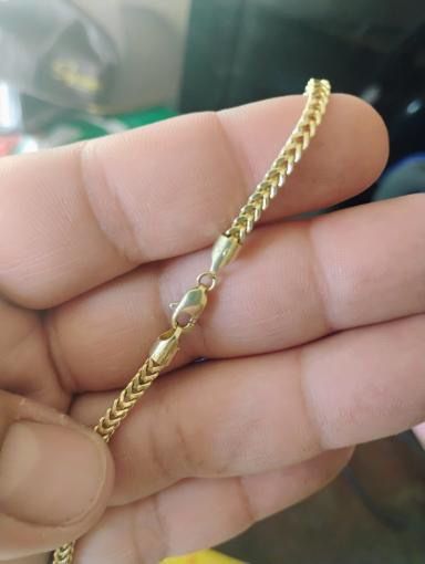 10k Gold Franco Chain With 10k Pendant LOOK AT DESCRIPTION