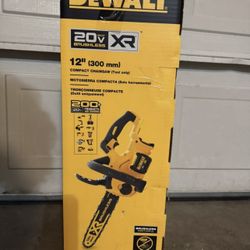 DEWALT DCCS620B 20V MAX XR Brushless 12 in. Compact Chainsaw (Tool Only) NEW