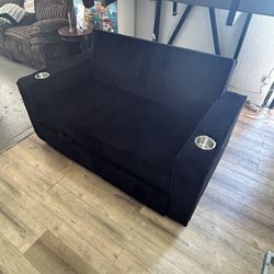 Black Corduroy Sofa Bed Convertible 