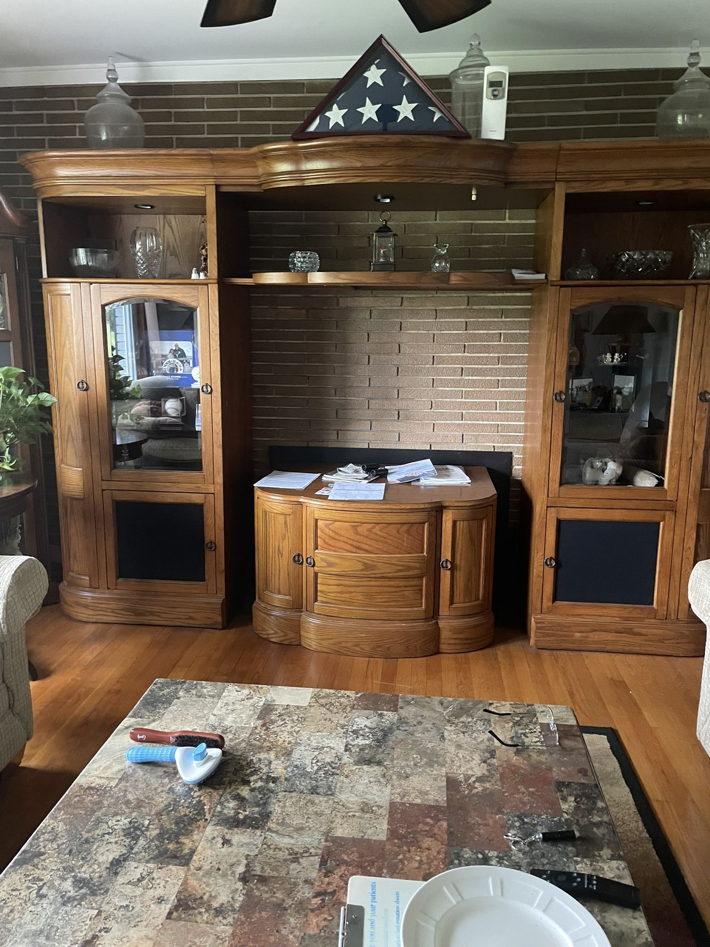 Solid Wood Entertainment Center