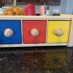 Object Permanence Box With Drawer X2