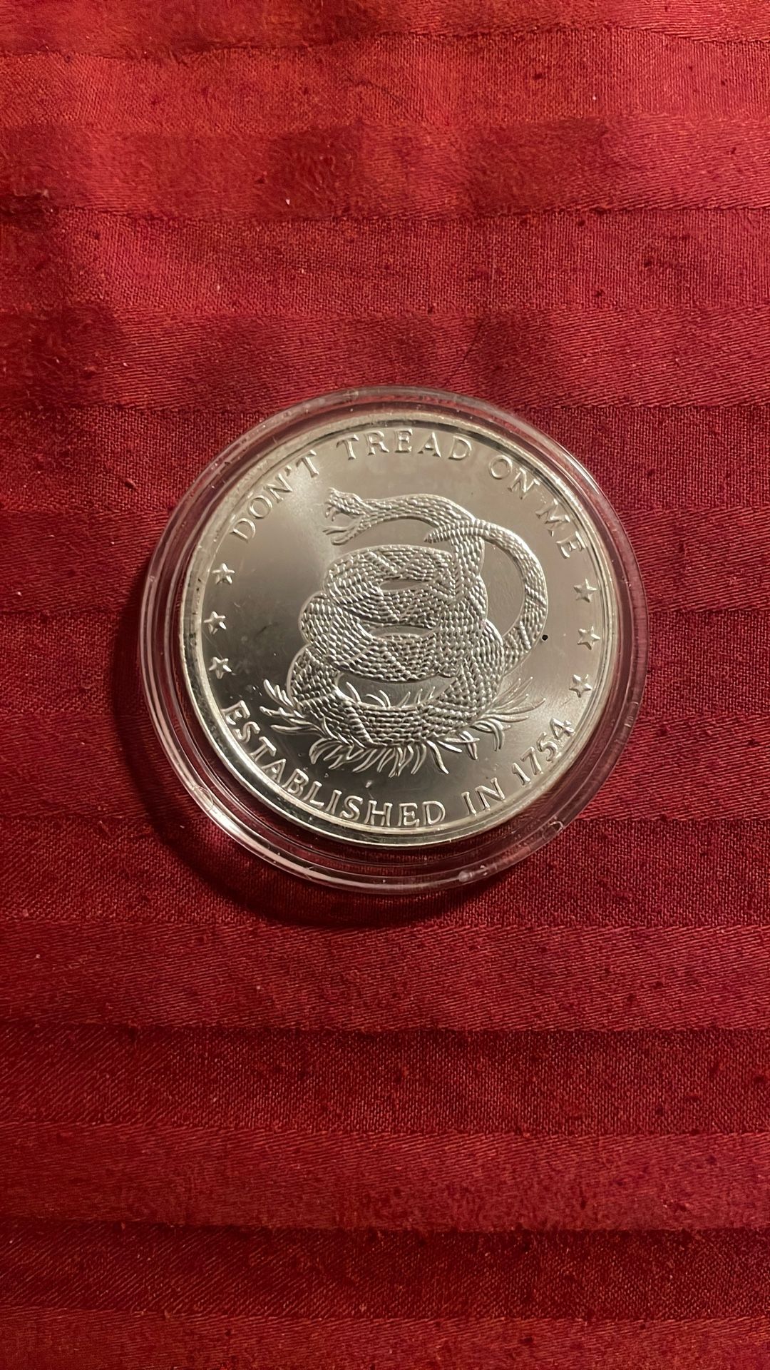 1 Oz Silver Don’t Tread On Me Round