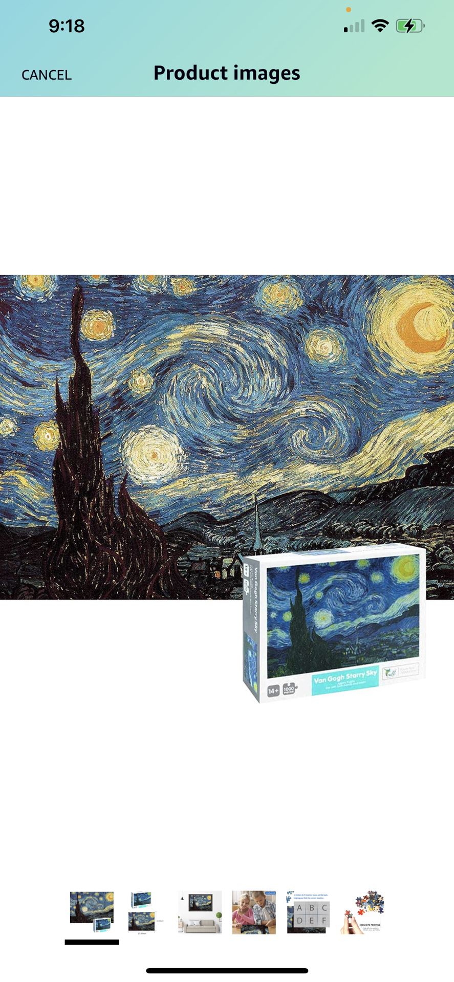 1000piecea Starry Night Jigsaw Puzzles