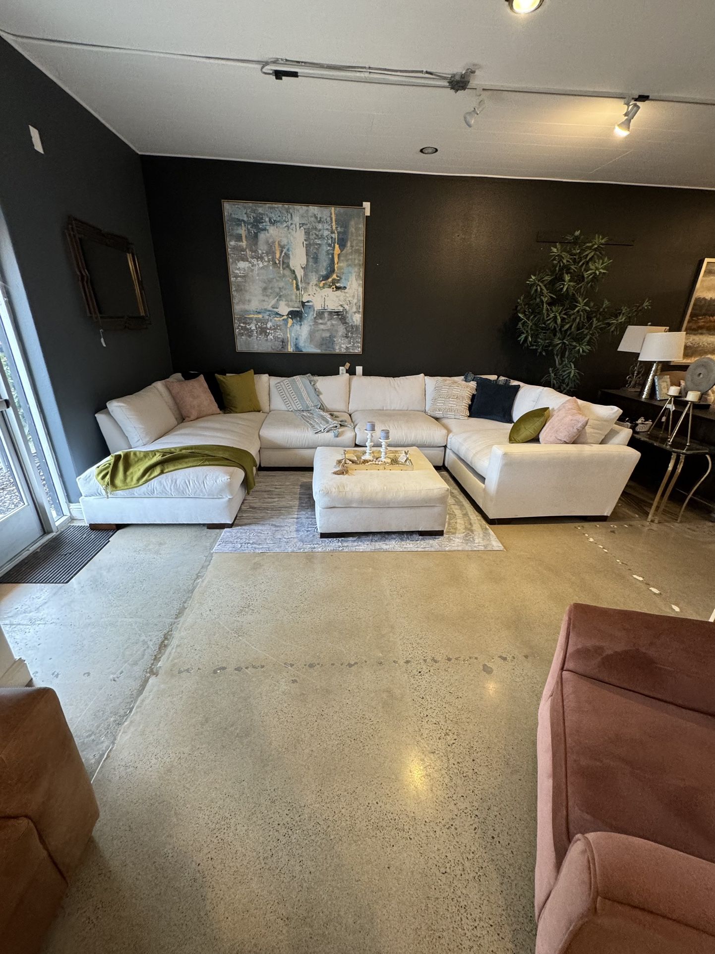 White Cloud Sectional In Stock !! No Credit Needed Call Now! 916//661//1073