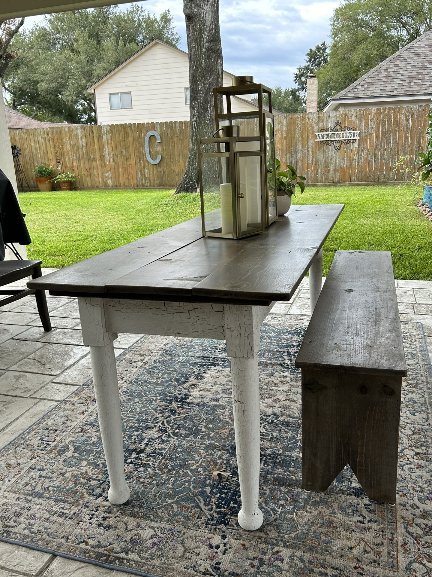 Rustic Farmhouse Wood Plank 6 ft Table / Desk / DIY Project