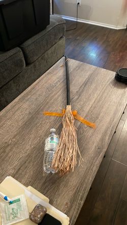 Halloween witches broom