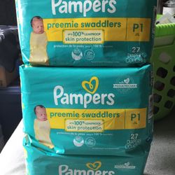 Unopened Packages Pampers Diapers & Wipes