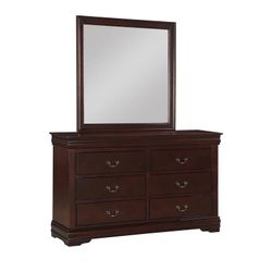 Dresser & Mirror - Cherry 