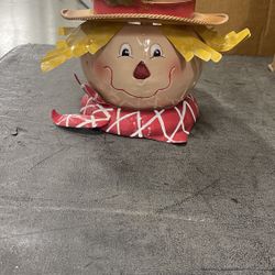 Scarecrow Candle Holder 