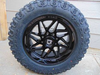 20X10 Black Gear Off Road Rims LT 295 60 20 Hercules M/T 10ply Tires 8X170 F250/F350 EXCURSION -19MM