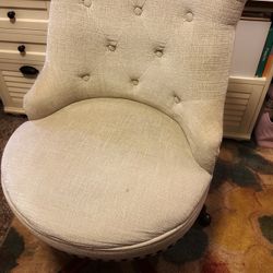 Office Desk Chair, Wheeled, Fabric