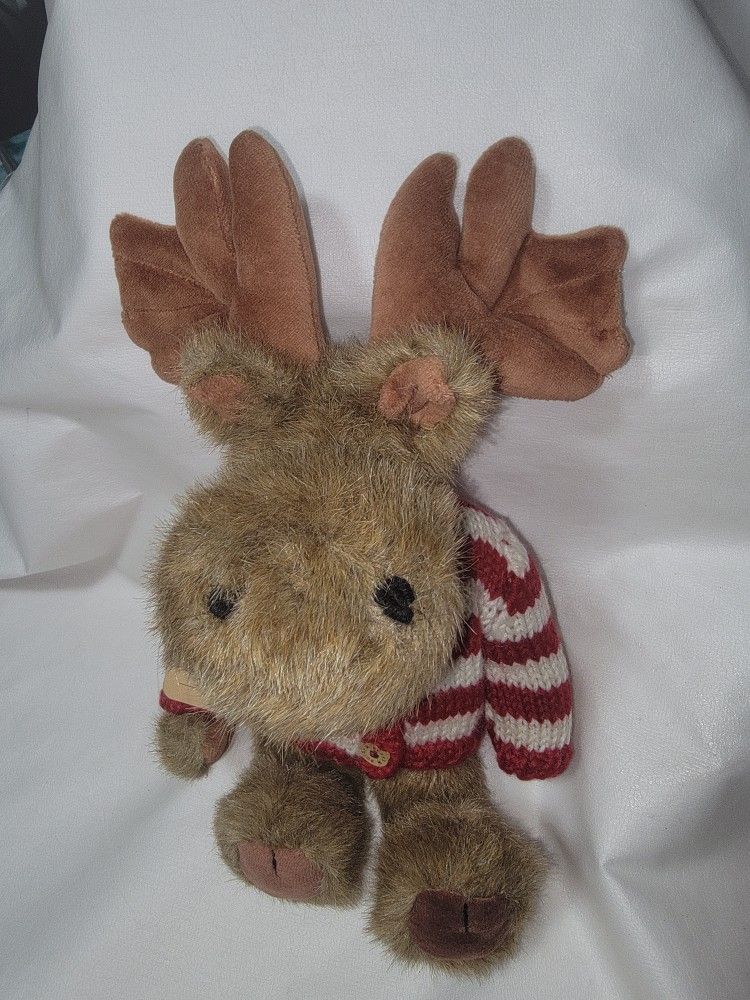 Vintage Boyds Bear Brown And Red Moose