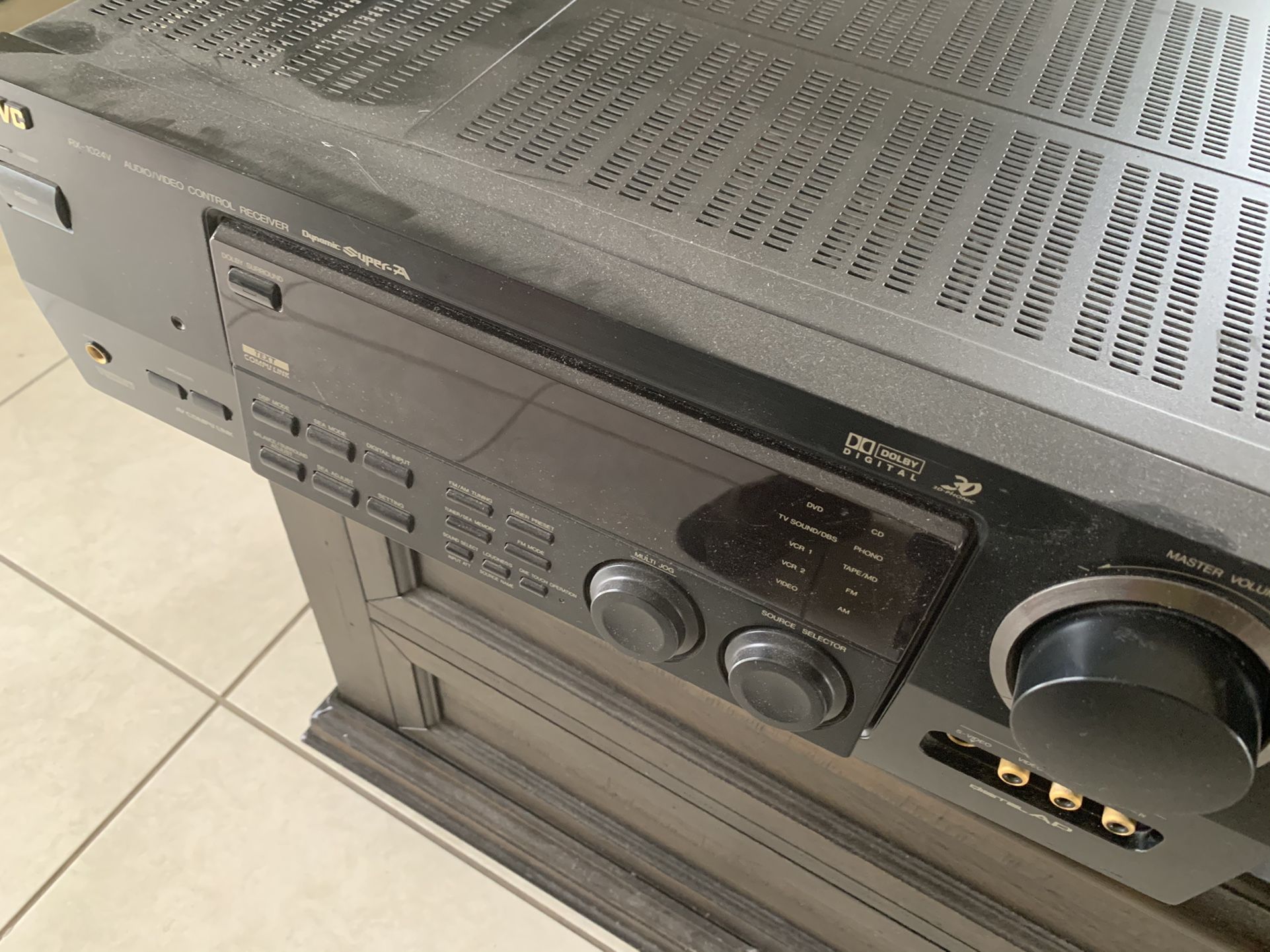 130W RMS Stereo JVC RX-1024V Audio Video Receiver