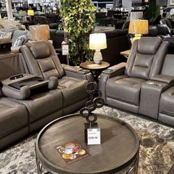 [OM] 🟪 Only $45 initial then take it home 🏡 Brand New  Breckenridge Power Reclining Sofa And Loveseat 