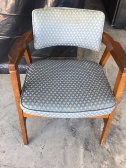 Cloth fabric wood office chairs