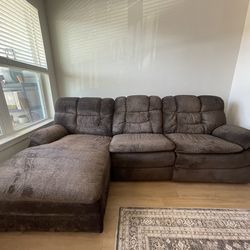 The Big Softie 3-Piece Dual-Power Reclining Sectional with Right-Facing (RAF)