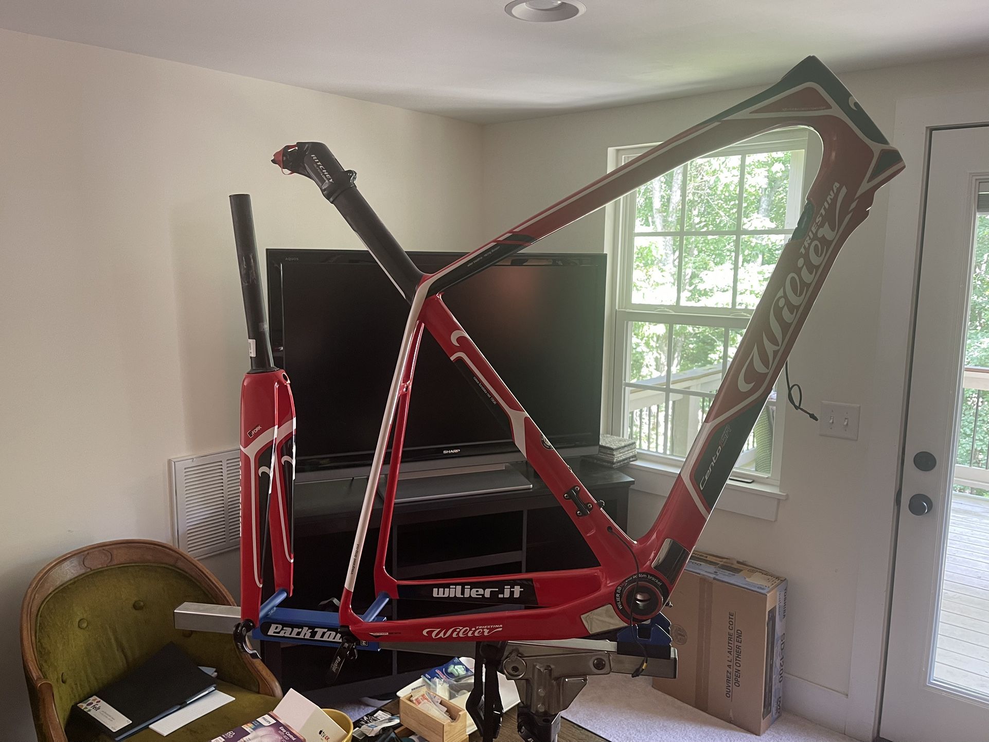 57cm Wilier Triestine Cento1 SR Carbon Rim Brake Road Frameset