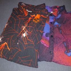 Set Of HOT TOPIC button Shirts 